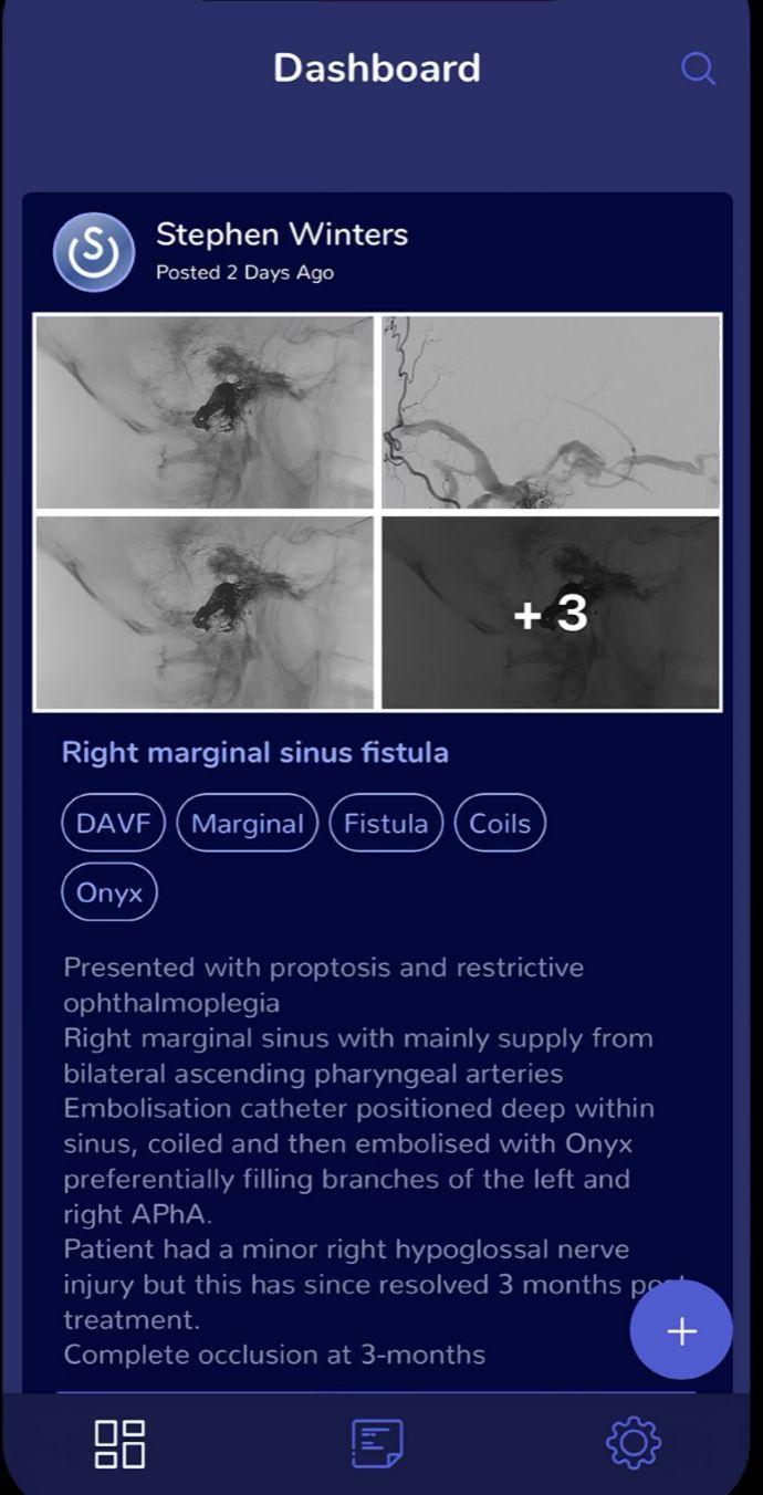 Case Space app screen from the supplied portfolio